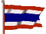 Thai flag fluttering - kingdom's history
