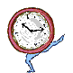 Dancing clock