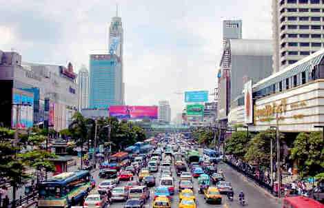 Bangkok during rush hour