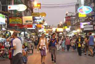 Khao San Road at Twilight