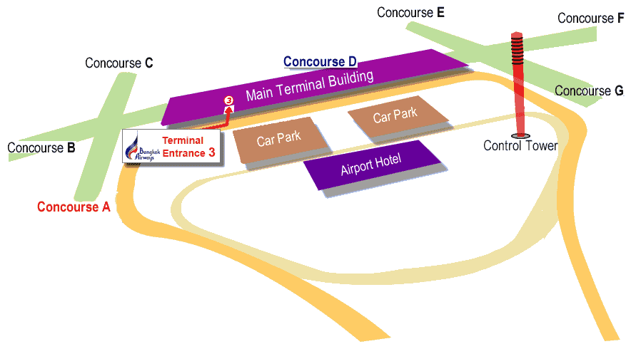 Airport floor plan